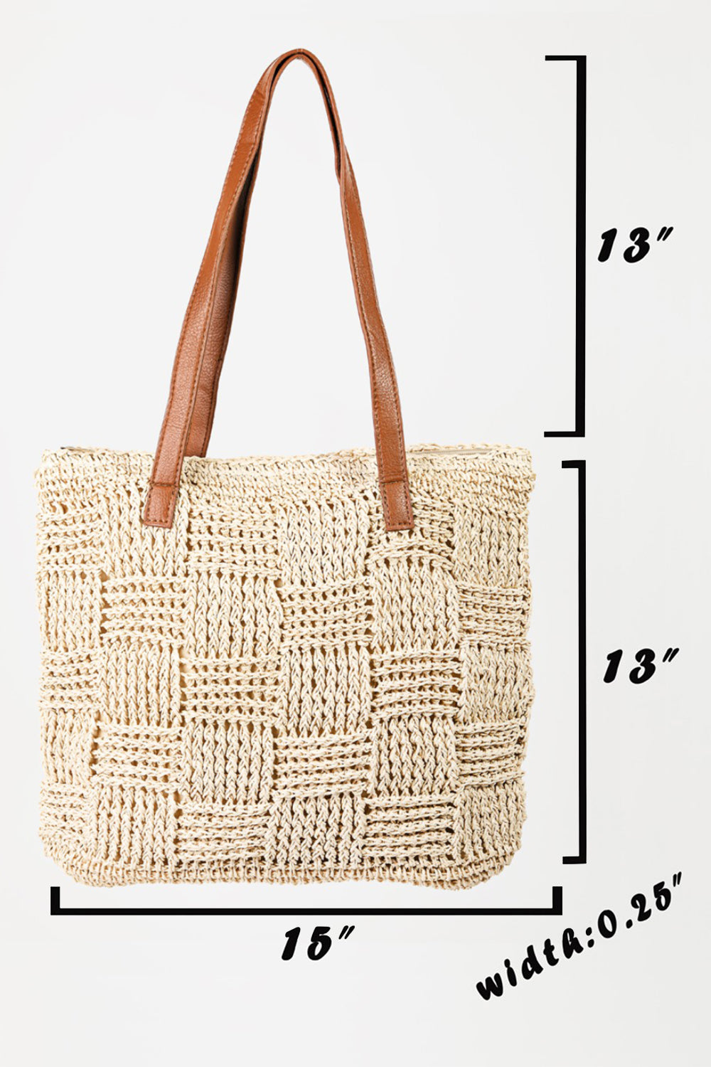 Braided Strap Tote Bag