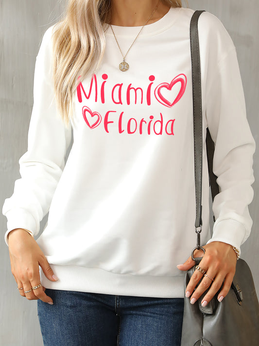 MIAMI FLORIDA graphic Sweatshirt