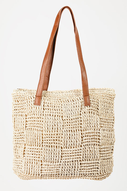 Braided Strap Tote Bag