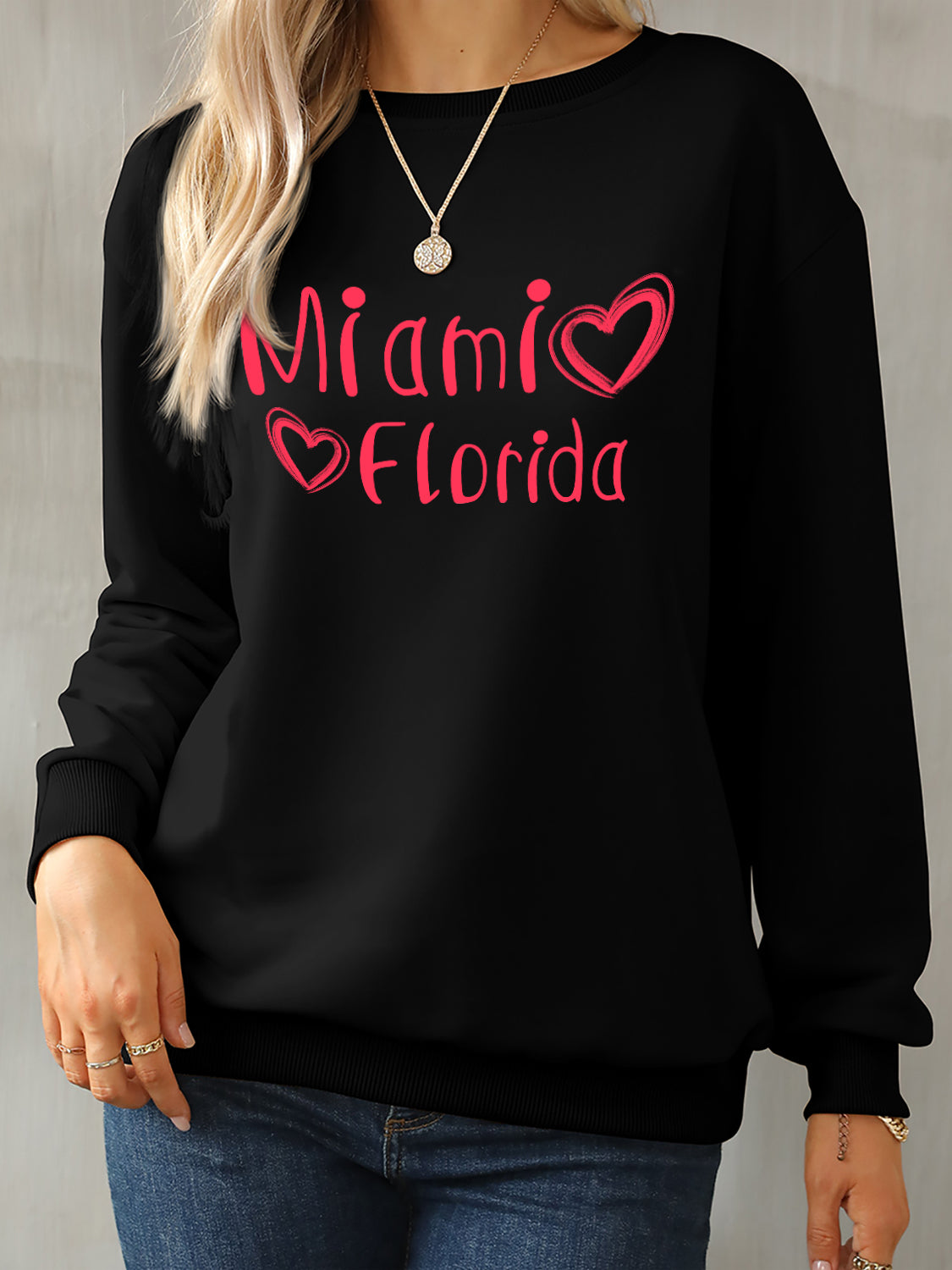 MIAMI FLORIDA graphic Sweatshirt