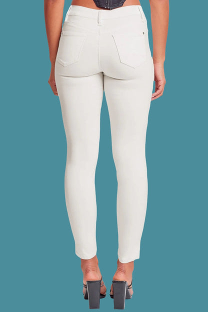 Hyperstretch Mid-Rise Skinny Jeans Back