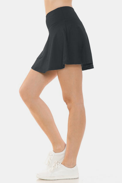 Wide Waistband Active Skort side