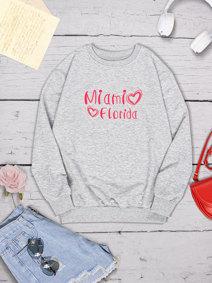 MIAMI FLORIDA graphic Sweatshirt