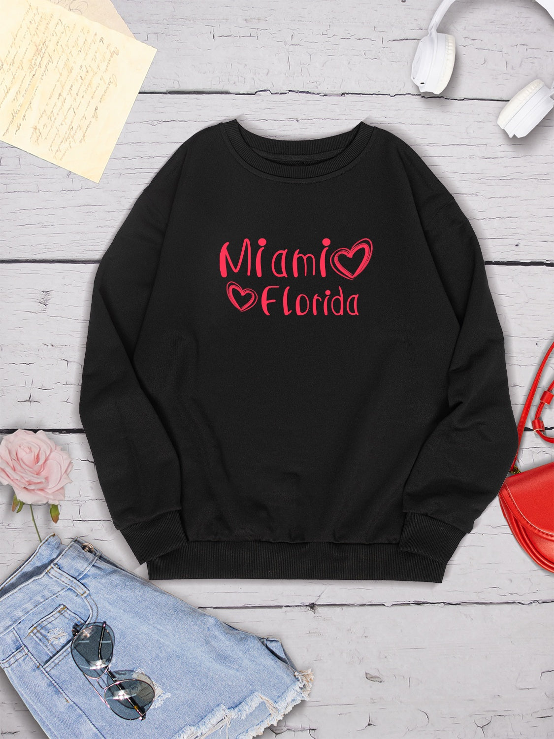 MIAMI FLORIDA graphic Sweatshirt